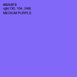 #8268F8 - Medium Purple Color Image
