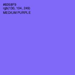 #8268F9 - Medium Purple Color Image