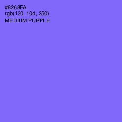 #8268FA - Medium Purple Color Image