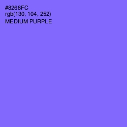 #8268FC - Medium Purple Color Image