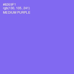 #8269F1 - Medium Purple Color Image