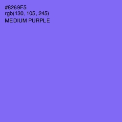 #8269F5 - Medium Purple Color Image