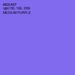 #826AEF - Medium Purple Color Image