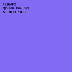 #826AF2 - Medium Purple Color Image