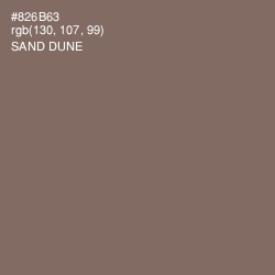 #826B63 - Sand Dune Color Image