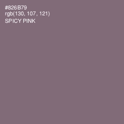 #826B79 - Spicy Pink Color Image