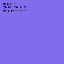 #826BED - Medium Purple Color Image