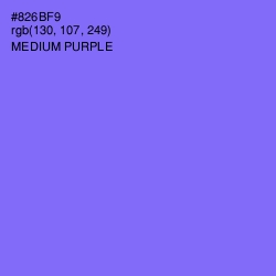 #826BF9 - Medium Purple Color Image