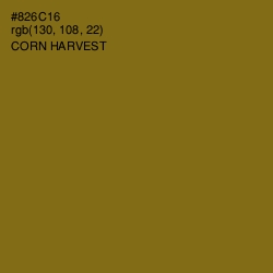 #826C16 - Corn Harvest Color Image