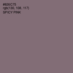 #826C75 - Spicy Pink Color Image