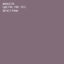 #826C79 - Spicy Pink Color Image