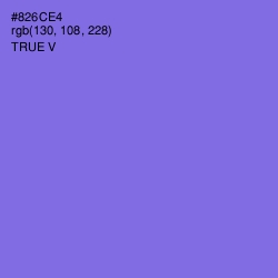 #826CE4 - True V Color Image