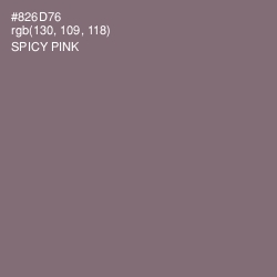 #826D76 - Spicy Pink Color Image