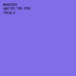 #826DE9 - True V Color Image