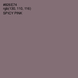 #826E74 - Spicy Pink Color Image