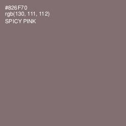 #826F70 - Spicy Pink Color Image