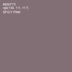 #826F75 - Spicy Pink Color Image