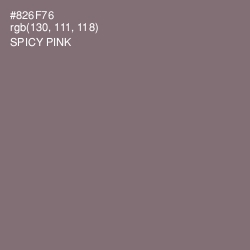 #826F76 - Spicy Pink Color Image