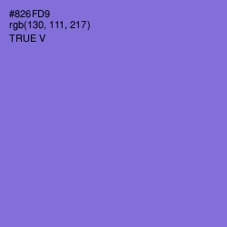 #826FD9 - True V Color Image