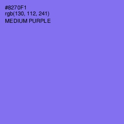 #8270F1 - Medium Purple Color Image