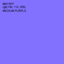 #8270FF - Medium Purple Color Image