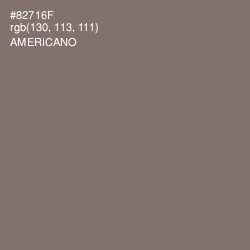 #82716F - Americano Color Image