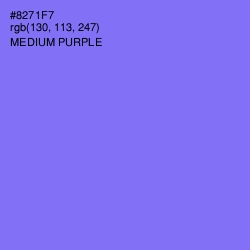 #8271F7 - Medium Purple Color Image