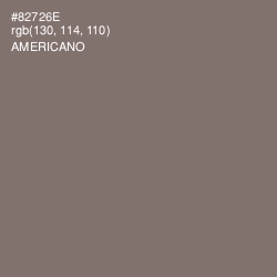 #82726E - Americano Color Image