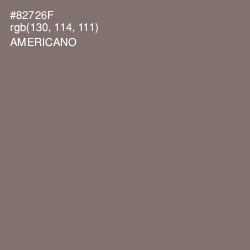 #82726F - Americano Color Image