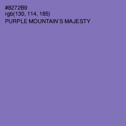 #8272B9 - Purple Mountain's Majesty Color Image