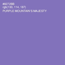 #8272BB - Purple Mountain's Majesty Color Image