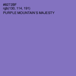 #8272BF - Purple Mountain's Majesty Color Image