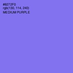 #8272F0 - Medium Purple Color Image