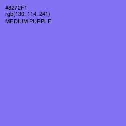 #8272F1 - Medium Purple Color Image