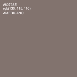 #82736E - Americano Color Image