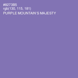 #8273B5 - Purple Mountain's Majesty Color Image