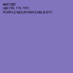 #8273BF - Purple Mountain's Majesty Color Image