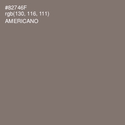 #82746F - Americano Color Image