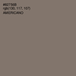 #82756B - Americano Color Image