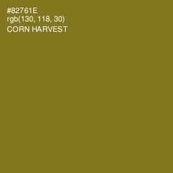 #82761E - Corn Harvest Color Image