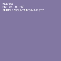 #8276A3 - Purple Mountain's Majesty Color Image