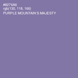 #8276A6 - Purple Mountain's Majesty Color Image