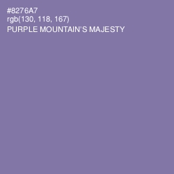 #8276A7 - Purple Mountain's Majesty Color Image