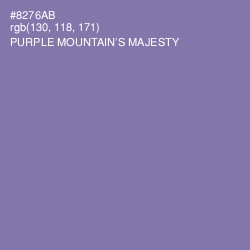 #8276AB - Purple Mountain's Majesty Color Image