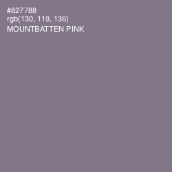 #827788 - Mountbatten Pink Color Image