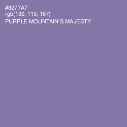 #8277A7 - Purple Mountain's Majesty Color Image