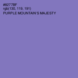 #8277BF - Purple Mountain's Majesty Color Image