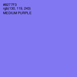 #8277F3 - Medium Purple Color Image