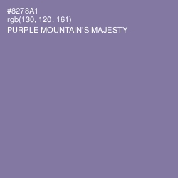 #8278A1 - Purple Mountain's Majesty Color Image