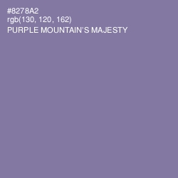 #8278A2 - Purple Mountain's Majesty Color Image